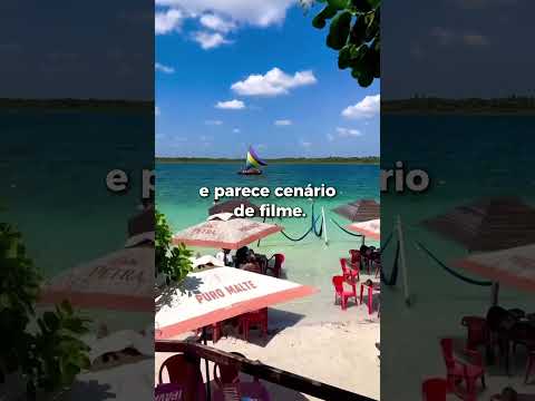 Esse lugar fica no Brasil e parece um paraíso escondido. #praia #praiasdonordeste #brasil #travel