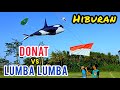 Layangan Unik Dan Keren Lumba Lumba Vs Donat