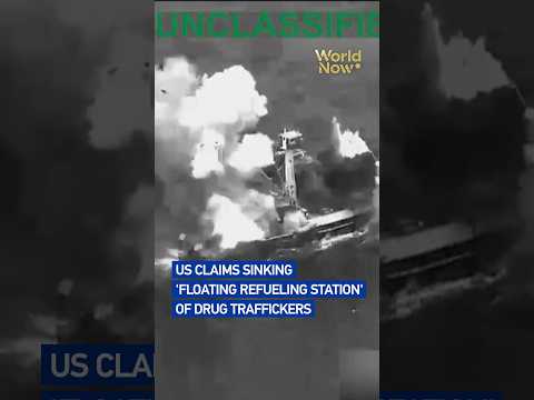 US claims sinking 'floating refueling station' of drug traffickers