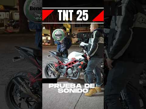PRUEBA DE SONIDO DE LA BENELLI TNT 25 #alcorte #moto #motosdeportivas #benelli #benellitnt #fypviral