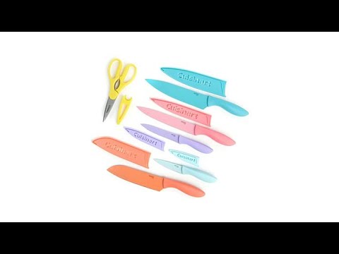 Cuisinart 12pc CeramicCoated Stainless Steel Knife and S...