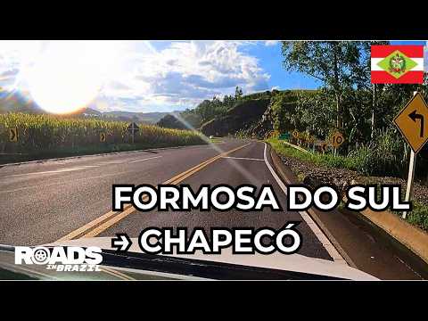 Formosa do Sul → Chapecó – POV Dashcam Drive | Santa Catarina, Brazil