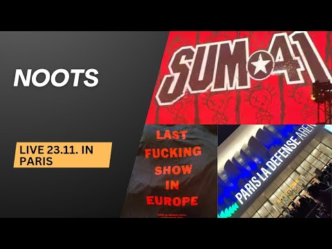 Thumbnail for Sum 41 - "Noots" (Live in Paris La Défense Arena - 23/11/2024) by R.E.M., L.A.B., Sum 41, Deryck Whibley, Concert, NME, Dave Baksh, Frank Zummo, Y&T