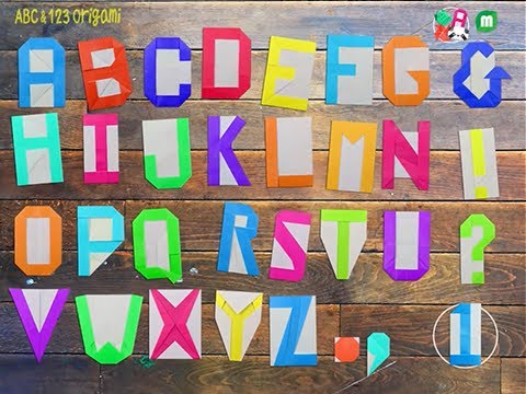 ABC & 123 Origami Video