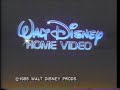 Walt Disney Home Video Logo Still Variant 2 EXTREMELY RARE 1985 60FPS