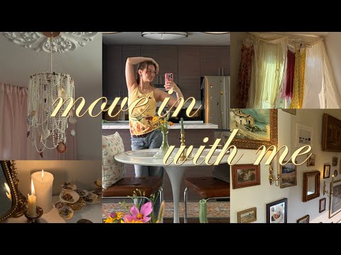 move in & decorate my new apartment with me | cozy tour✨