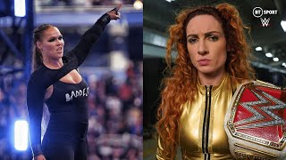 Becky Lynch reacts to Ronda Rousey winning the WWE Royal Rumble! video