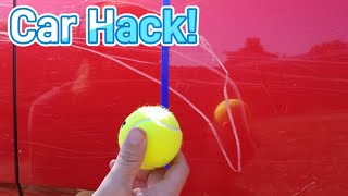 Can you remove scratches with a tennis ball?