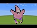 How To Build Patrick Star From Spongebob Squarepants Pixel Art In Minecraft