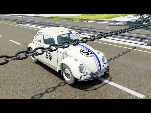 Cars vs Chain #21 - BeamNG DRIVE | SmashChan