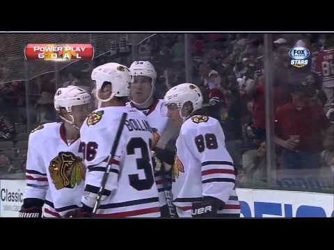 Patrick Kane Spin-A-Rama PPG, Stars feed. 8-1 Mar 16 2013 Chicago Blackhawks vs Dallas Stars.