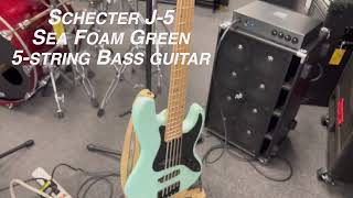 Video thumbnail for Music Go Round Elk Grove | Schecter J-5 Sea Foam Green Bass Guitar by Music Go Round Elk Grove