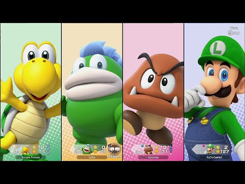 Super Mario Party Jamboree Switch 2 Goomba VS Luigi VS Koopa VS Spike Mega Wiggler's Tree Party