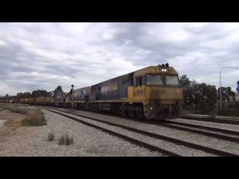 Pacific National Steel 1WX2 passing through Mile End