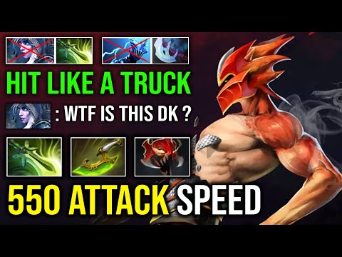 WTF 550 ATTACK SPEED 1v5 Swift Blink Butterfly Unlimited Crit Hit Like a Truck Dragon Knight Dota 2