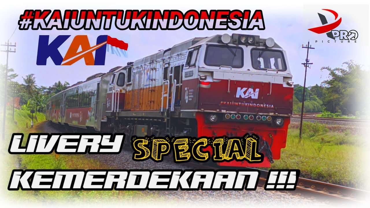 Pesona Kereta Api Indonesia Livery Special Kemerdekaan RI ke 76 Tahun | Sekali dalam Setahun !