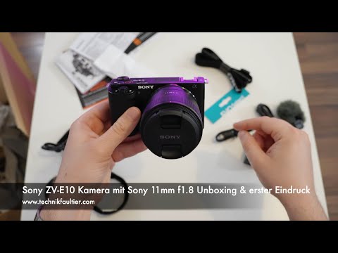 Sony ZV-E10 camera with Sony 11mm f1.8 unboxing & first impression