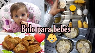 RECEITA DE BOLO PARA BEBÊS FÁCIL E RÁPIDO| MAMÃE NA COZINHA