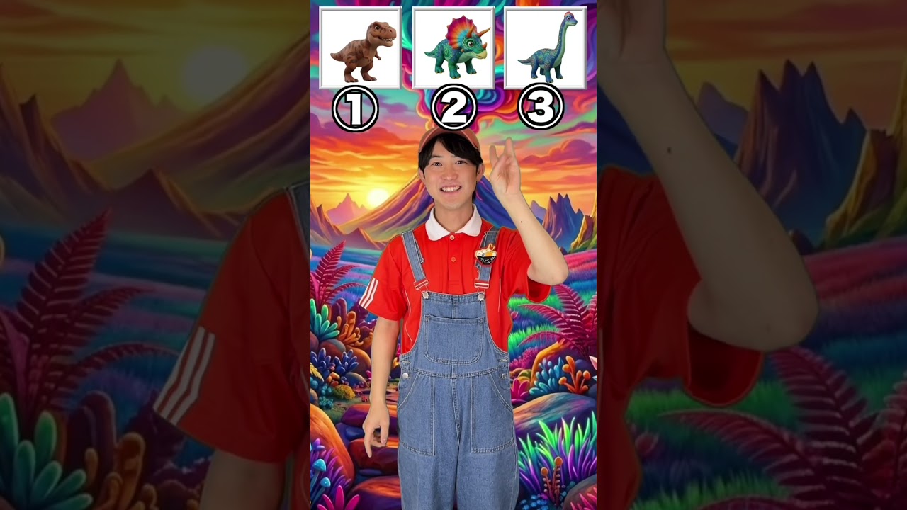 通り過ぎた恐竜はどれかな？？ #ショート  #ジュラシックパーク  #知育