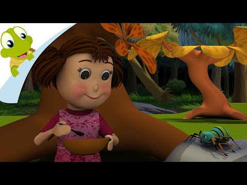 Little Miss Muffet Nursery Rhyme | Kids 3D Songs by Turtle