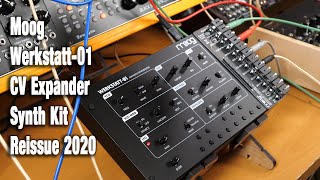 Video thumbnail for Moog Werkstatt-01 & CV Expander reissue 2020 build and review by Molten Music Technology