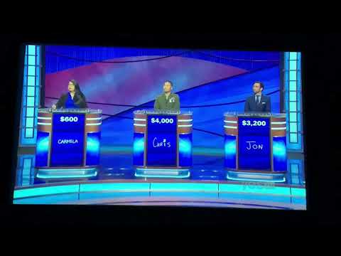Jeopardy, Carmela Chan Day 2 - 1st Daily Double (10/30/20)