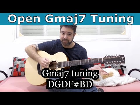 The Infinite Beauty of OPEN GMAJ7 TUNING On a 12-String Guitar [Lesson Tutorial] | LickNRiff
