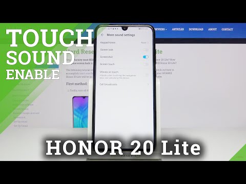 How to Enable Screen Touch Sounds on HUAWEI Honor 20 Lite– Turn Off Touch Sounds