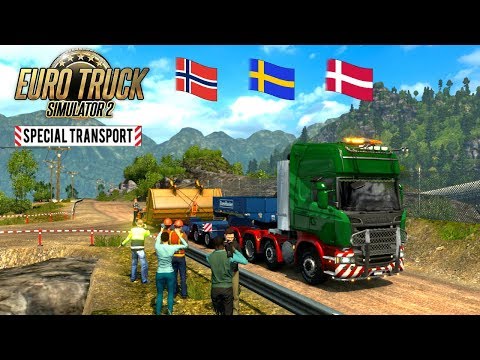 SPECIAL TRANSPORT IN SCANDINAVIA! #21 - SPECIAL TRANSPORT DLC - EURO TRUCK SIMULATOR 2
