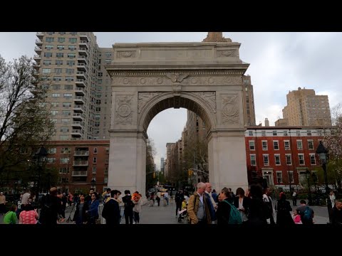 ⁴ᴷ⁶⁰ Walking NYC: New York University and Washington Square Park