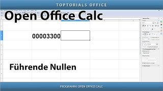 FÜHRENDE NULLEN anpasssen (OpenOffice Calc)