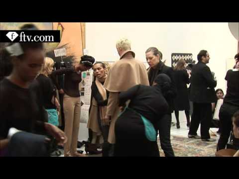 KAI MILLA Backstage NEW YORK FALL WINTER 2008 2009