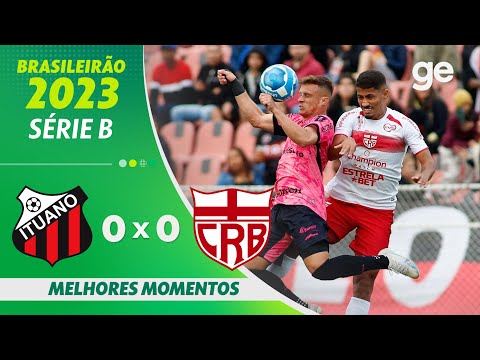 Gols e lances de Ituano x CRB