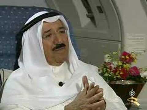 مقابلة مع سمو الامير الشيخ صباح الاحمد في الطائرة ٧