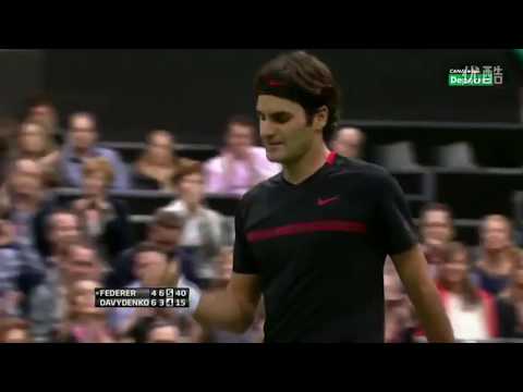 Nikolay Davydenko vs Roger Federer Highlight 2012