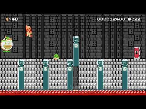 The Castle That Wobbles! Oooooh! by MyuuTsu - SUPER MARIO MAKER - NO COMMENTARY 1bi