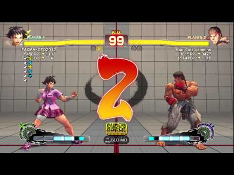 SSF4 AE Ver. 2012: FAXgimoto [Makoto] vs. Mad-Catz-gameinn [Ryu] - PSN Ranked Match
