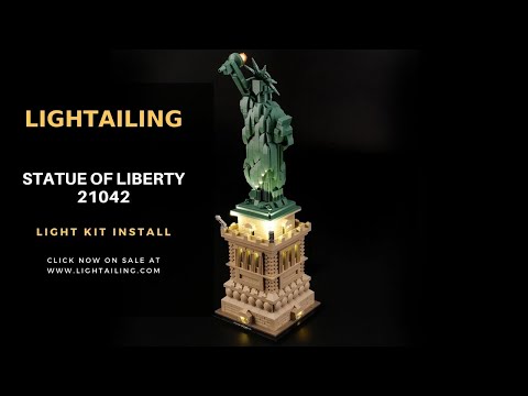 Lightailing Light kit Install in the Lego Statue of Liberty 21042