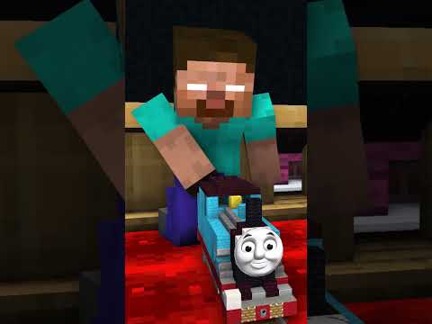 Minecraft CURSED Thomas The Train Animation - Monster School