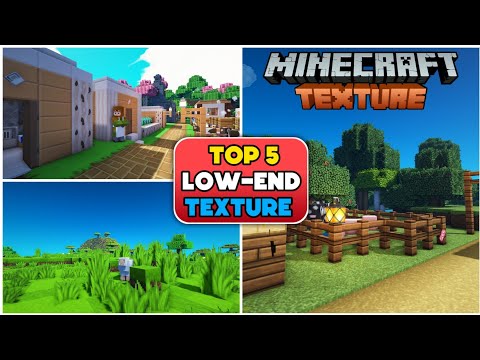 Top 5 Low-End Pc TEXTURE PACKS For MINECRAFT 1.19.3 Free | Minecraft Low-End Texture Packs 2023