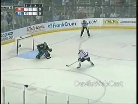 Zach Parise Sick Shootout Goal vs Lightning 10/8/2009