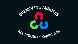 OpenCV Tutorial in 5 minutes - All Modules Overview