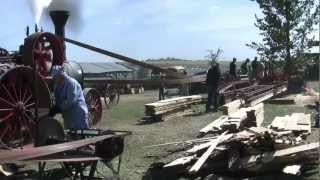 Steam Engine powering a saw mill at the 2012 Dalton Threshing Show