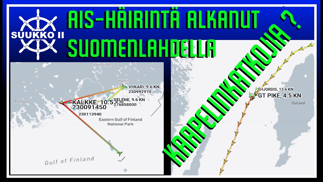 262. Suomen rannikolle kohdistuva uusi häirintätapa havaittu. Ja pari kaapelinkatkojaa.
