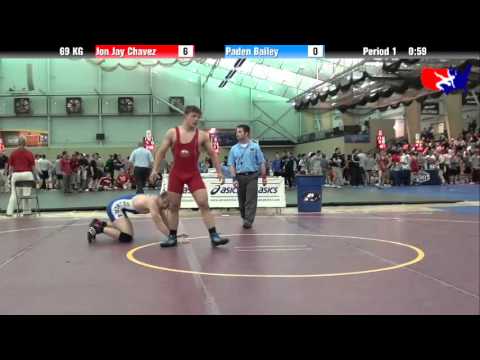 Jon Jay Chavez vs. Paden Bailey at 2013 FILA Cadet Nationals - FS