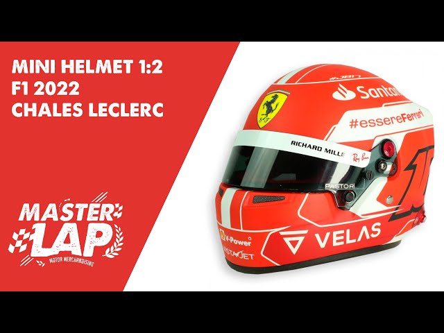 Vídeo relacionado con OPO 10 - Casco de Fórmula 1 Compatible con Ferrari F1: Charles Leclerc 2020 - Escala 1/5 Spark - CAS92