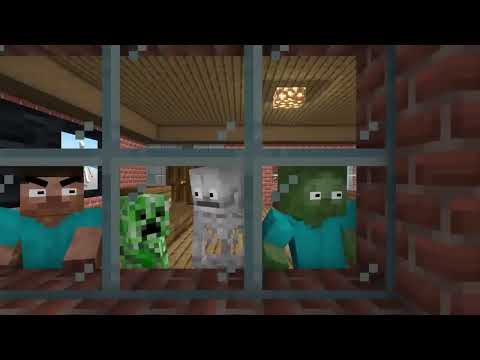 Monster School- THE SMILE CAT HORROR CHALLENGE - Minecraft Animation ( Part 1) #minecraft #funny #m
