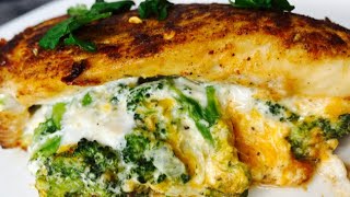 Broccoli and Cheese Stuffed Chicken Breast | Easy Chicken Dinner Ideas