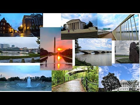 4K Rainy Sunrise Run - Georgetown - Washington Monument - Washington, DC - Sept. 2018