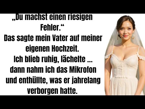 Bei meiner Hochzeit warnte mich mein Vater: „Ihn zu heiraten ist ein Fehler“ – und ich antwortete.